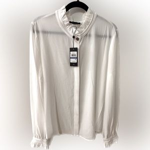 Tommy Hilfiger long sleeve white blouse